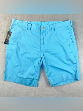 Polo Ralph Lauren Mens Light Blue Chino Shorts NWT Size 38 MSRP $69.50 Summer